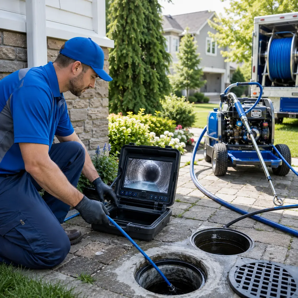 Outdoor drain cleaning professionals serving Lattimore, NC
